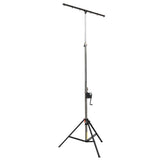 14 Ft Heavy-duty Lighting Crank Stand for Lifting Truss 220 lbs Capacity Incl 5ft T-Bar