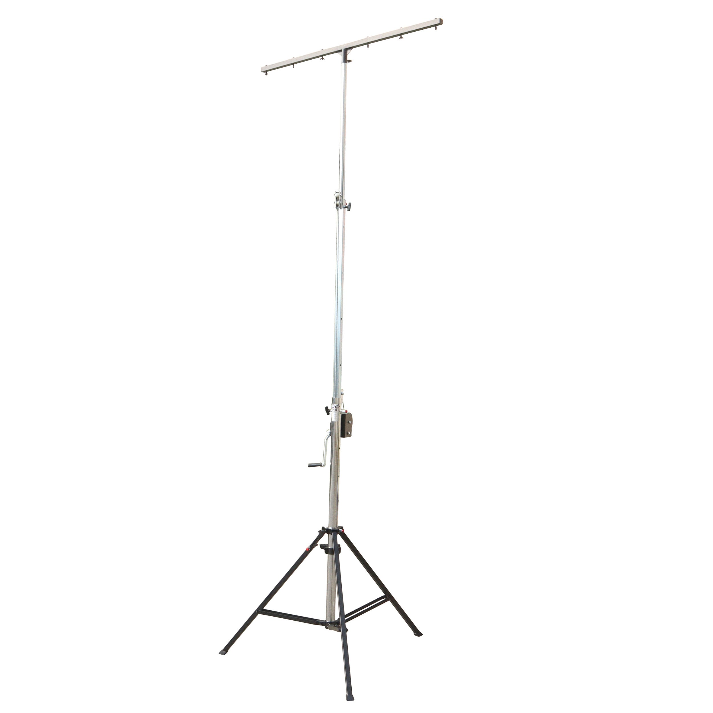 14 Ft Heavy-duty Lighting Crank Stand for Lifting Truss 220 lbs Capacity Incl 5ft T-Bar
