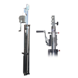 14 Ft Heavy-duty Lighting Crank Stand for Lifting Truss 220 lbs Capacity Incl 5ft T-Bar