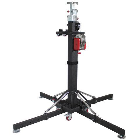 18 Ft Lighting Heavy-Duty Crank Truss Stand 500 Lb. Capacity with Outriggers Center Load18'Includes T-Adapter Truss Mount