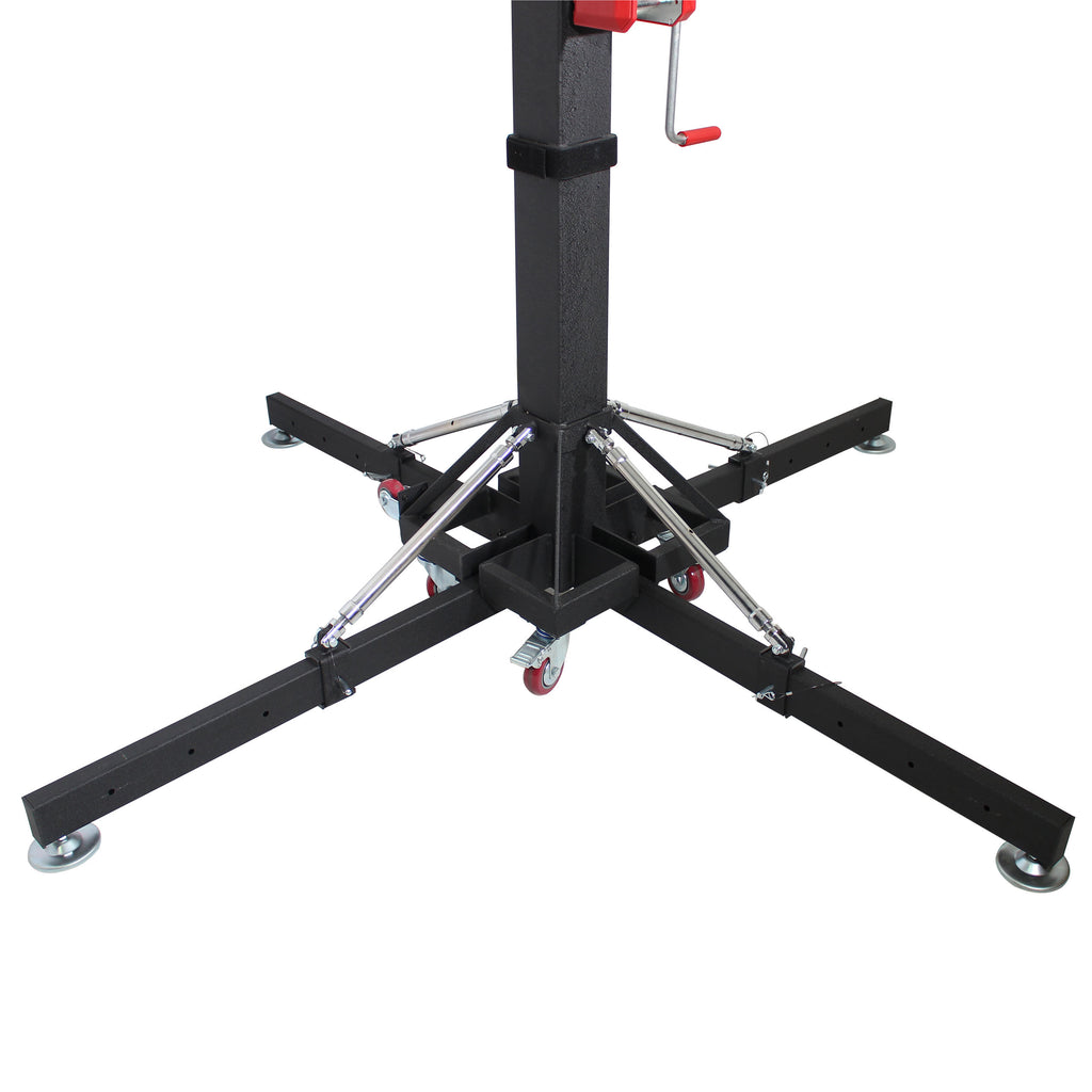18 Ft Lighting Heavy-Duty Crank Truss Stand 500 Lb. Capacity with Outriggers Center Load18'Includes T-Adapter Truss Mount