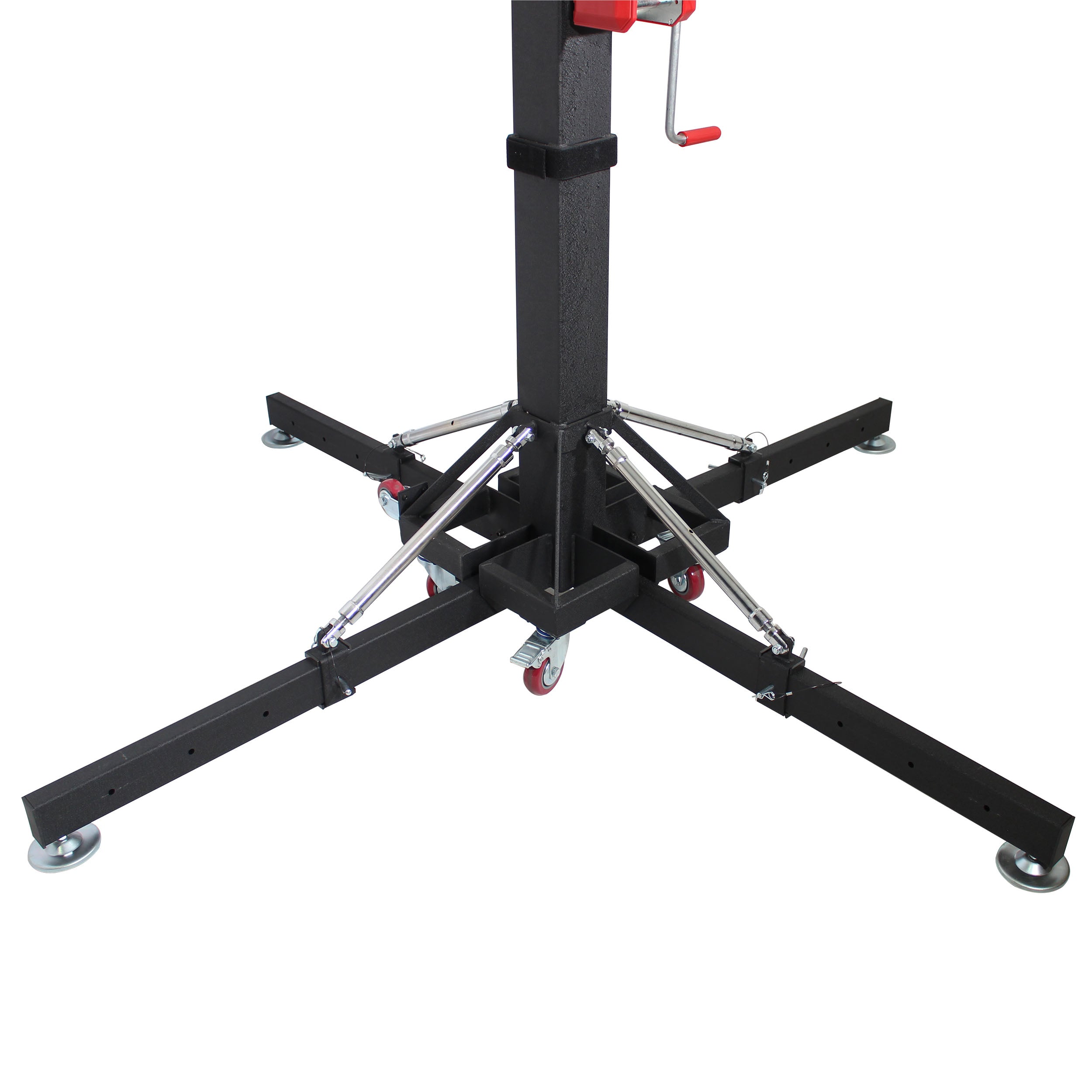 18 Ft Lighting Heavy-Duty Crank Truss Stand 500 Lb. Capacity with Outriggers Center Load18'Includes T-Adapter Truss Mount