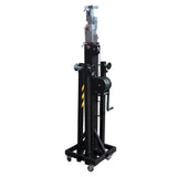 XT-CRANK22FT-400 Heavy Duty 22 Ft. High Truss Crank Lighting Stand 400 Lbs. Capacity Includes T-Adapter Truss Mount