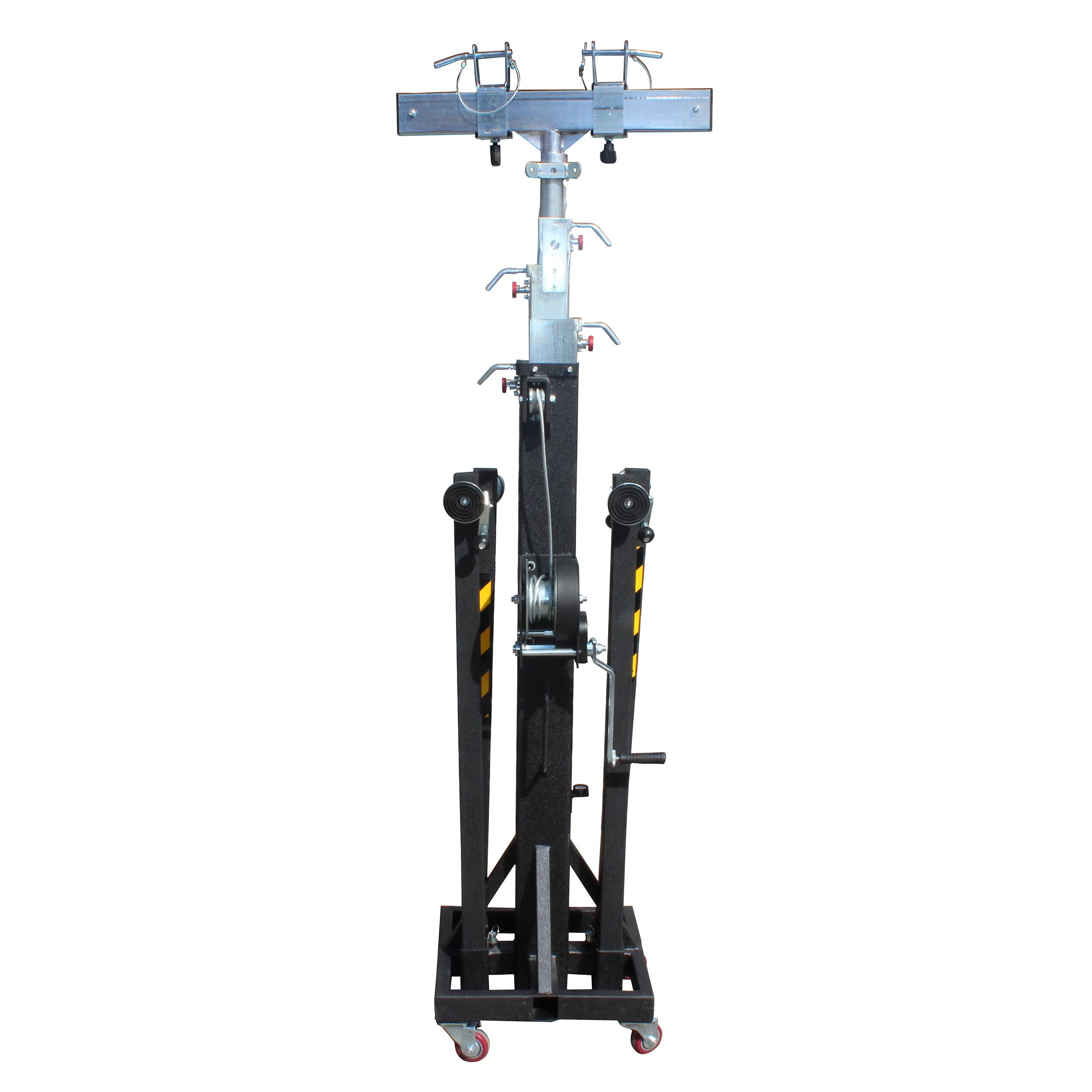 XT-CRANK22FT-400 Heavy Duty 22 Ft. High Truss Crank Lighting Stand 400 Lbs. Capacity Includes T-Adapter Truss Mount