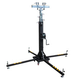 XT-CRANK22FT-400 Heavy Duty 22 Ft. High Truss Crank Lighting Stand 400 Lbs. Capacity Includes T-Adapter Truss Mount