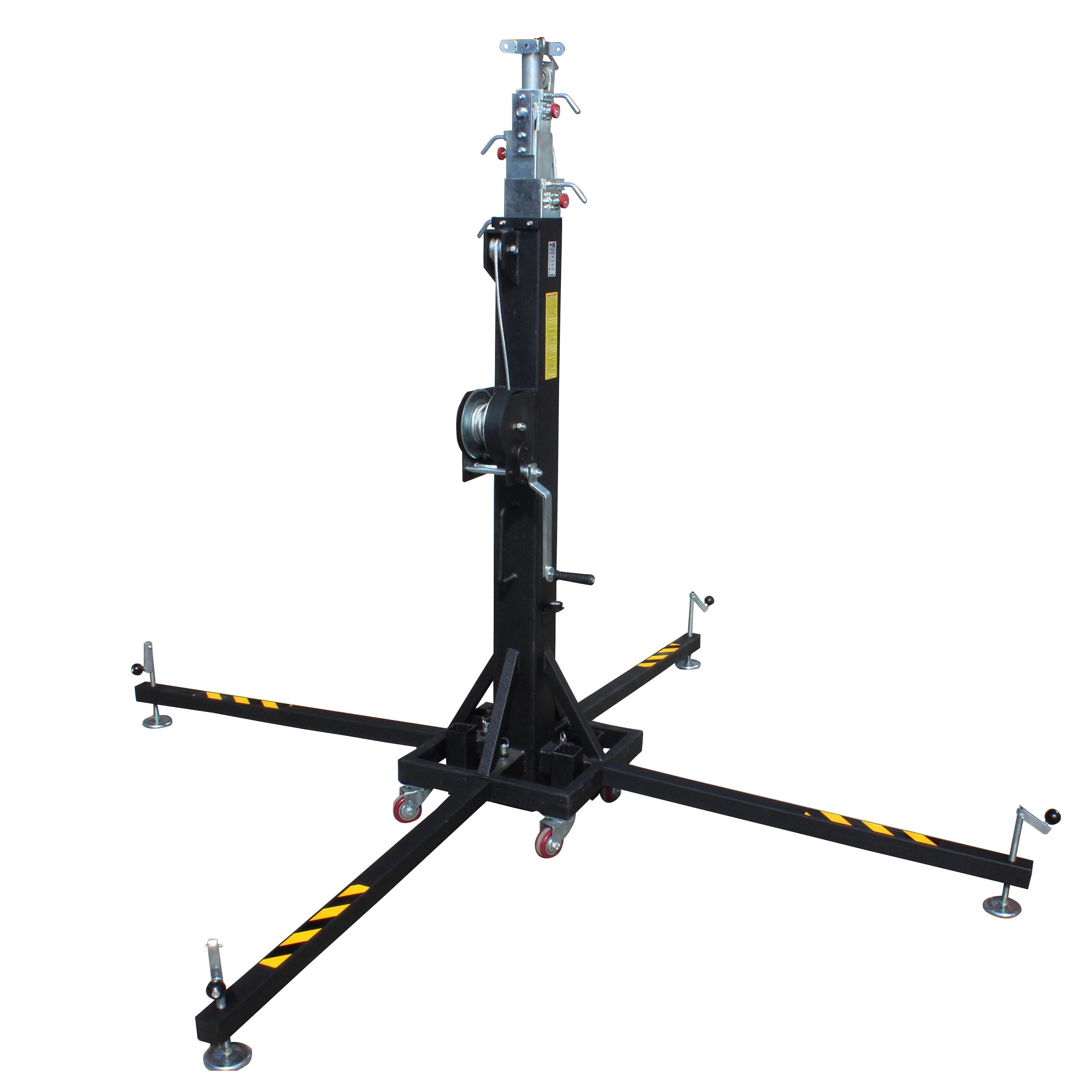 XT-CRANK22FT-400 Heavy Duty 22 Ft. High Truss Crank Lighting Stand 400 Lbs. Capacity Includes T-Adapter Truss Mount