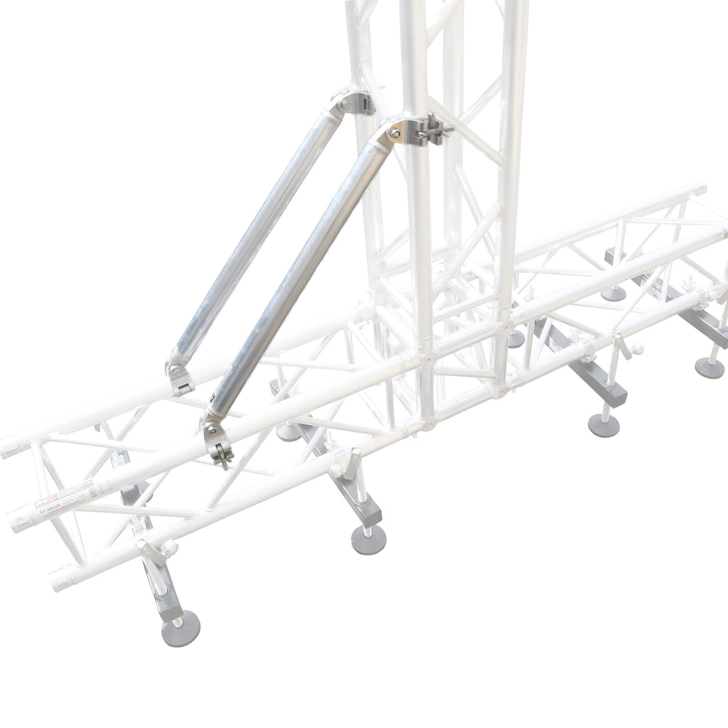 32 Inch (81.28cm) Single Truss Tube W-Clamp and Hinge on Each End | 2 Inch | 2mm Wall
