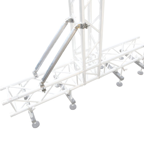 32 Inch (81.28cm) Single Truss Tube W-Clamp and Hinge on Each End | 2 Inch | 2mm Wall