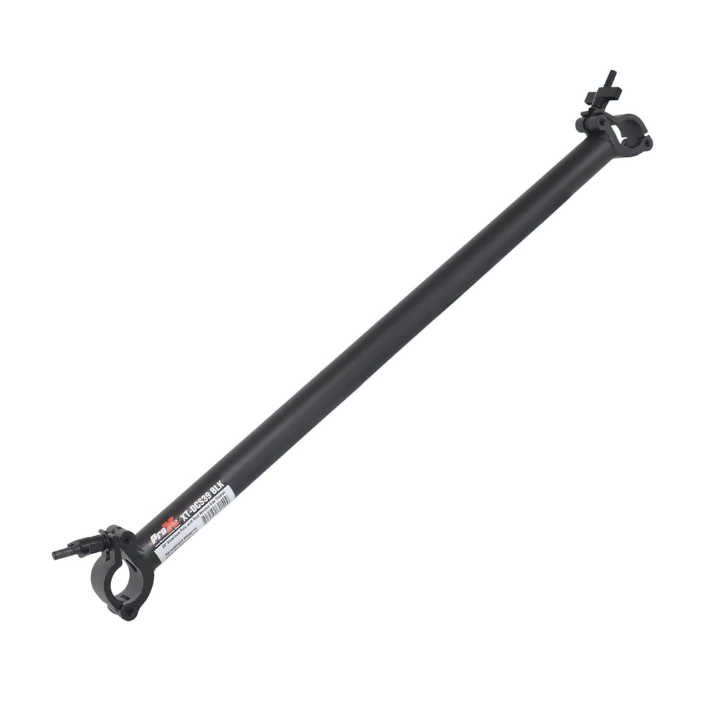 39Inch 1-Meter Black Dual-Clamp Cross Support Pole for LED Ground Support Systems