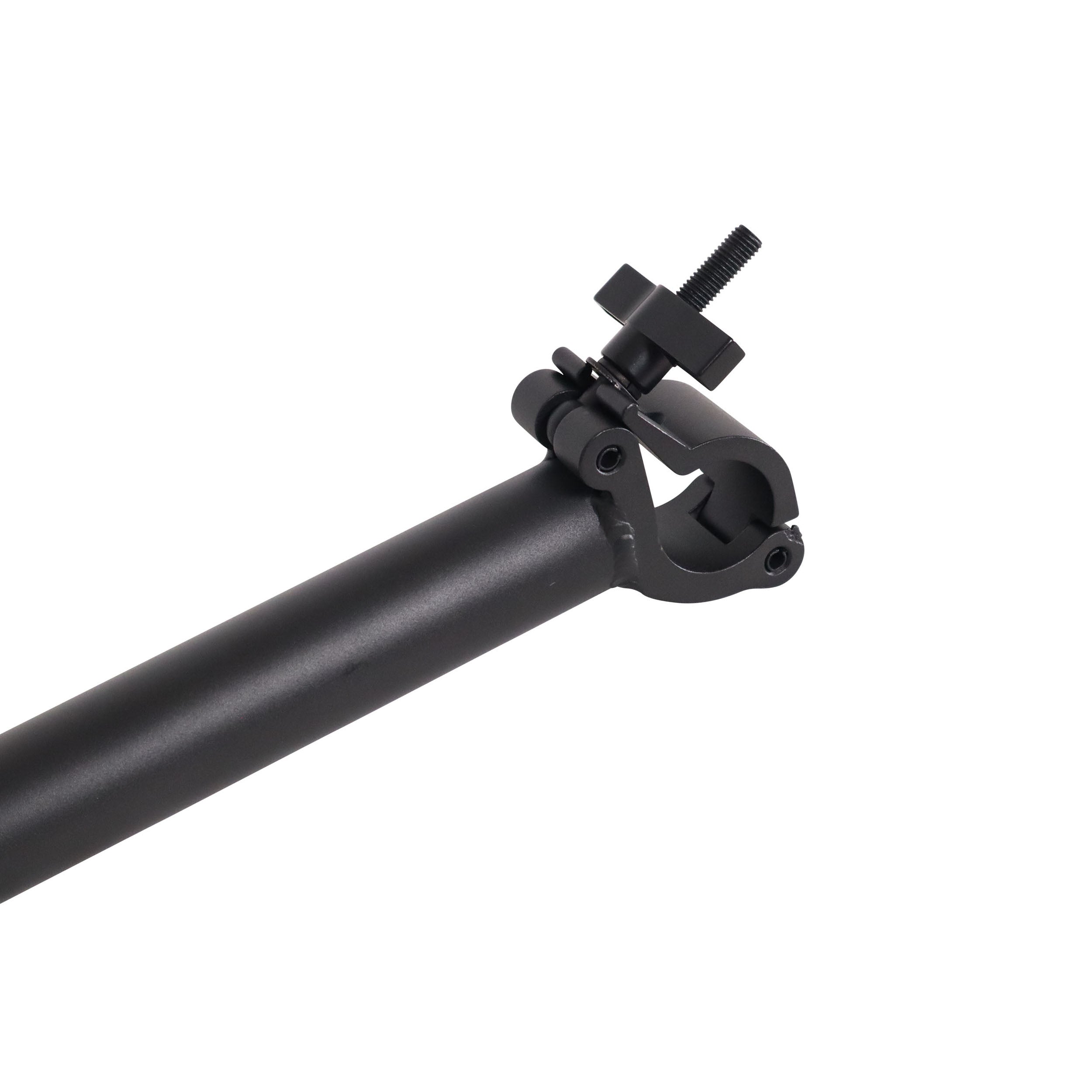 39Inch 1-Meter Black Dual-Clamp Cross Support Pole for LED Ground Support Systems