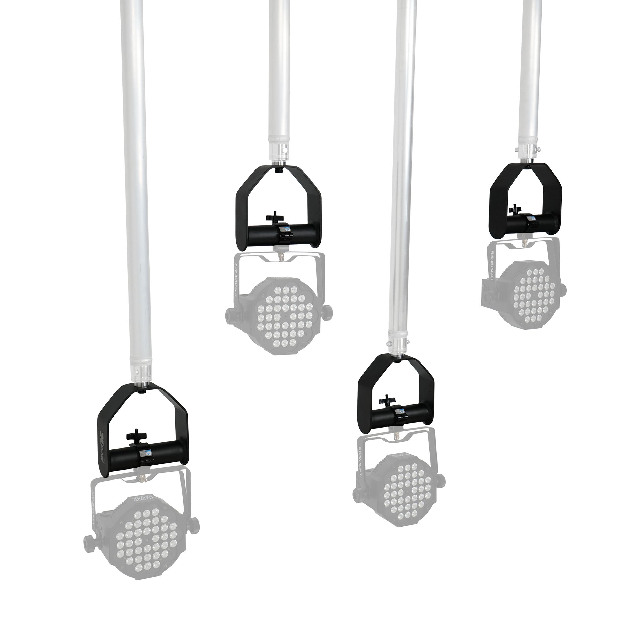 Modular Stirrup Lighting Mount Bracket for F31 1-Point Truss Tube 2" OD Tube 110 lbsSWL