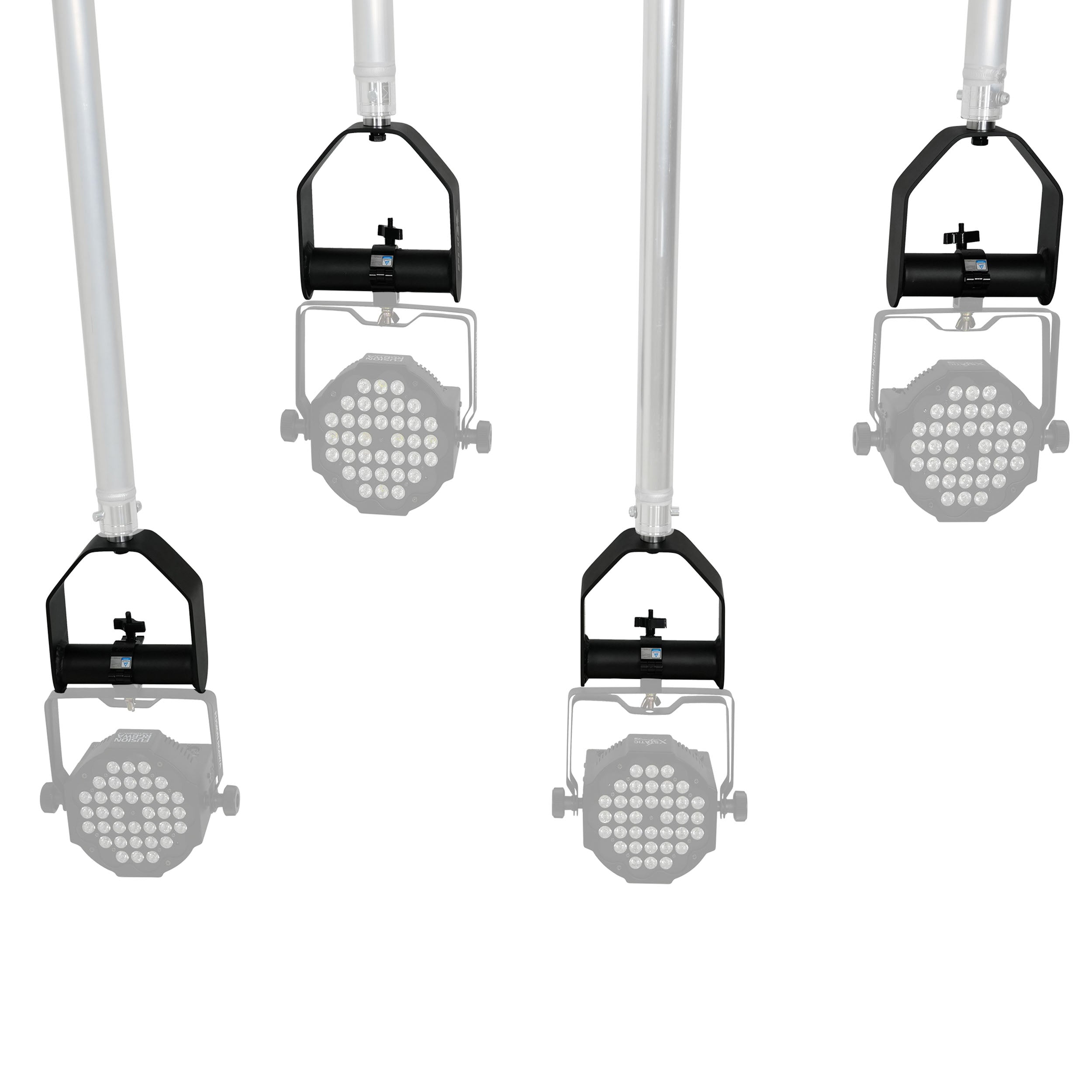 Modular Stirrup Lighting Mount Bracket for F31 1-Point Truss Tube 2" OD Tube 110 lbsSWL