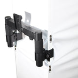 Flex Totem TV - 3ft to 6ft Height Adjustable Totem Stand Incl. TV Mount, Foldable Base Plate and Speaker Stud