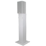 Flex Totem TV - 3ft to 6ft Height Adjustable Totem Stand Incl. TV Mount, Foldable Base Plate and Speaker Stud
