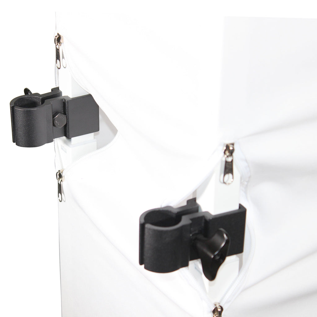 Flex Totem TV - 3ft to 6ft Height Adjustable Totem Stand Incl. TV Mount, Foldable Base Plate and Speaker Stud