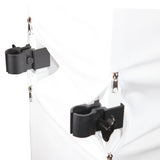 Flex Totem TV - 3ft to 6ft Height Adjustable Totem Stand Incl. TV Mount, Foldable Base Plate and Speaker Stud