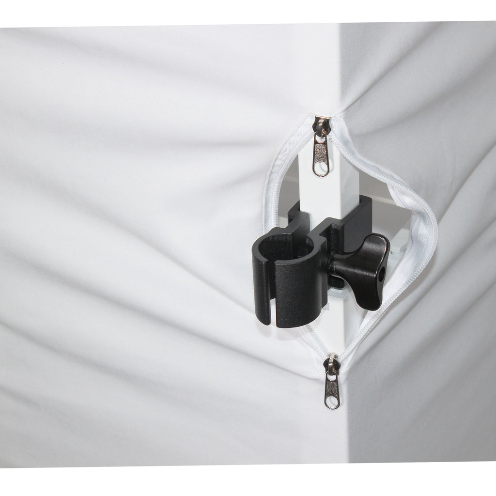 Flex Totem TV - 3ft to 6ft Height Adjustable Totem Stand Incl. TV Mount, Foldable Base Plate and Speaker Stud