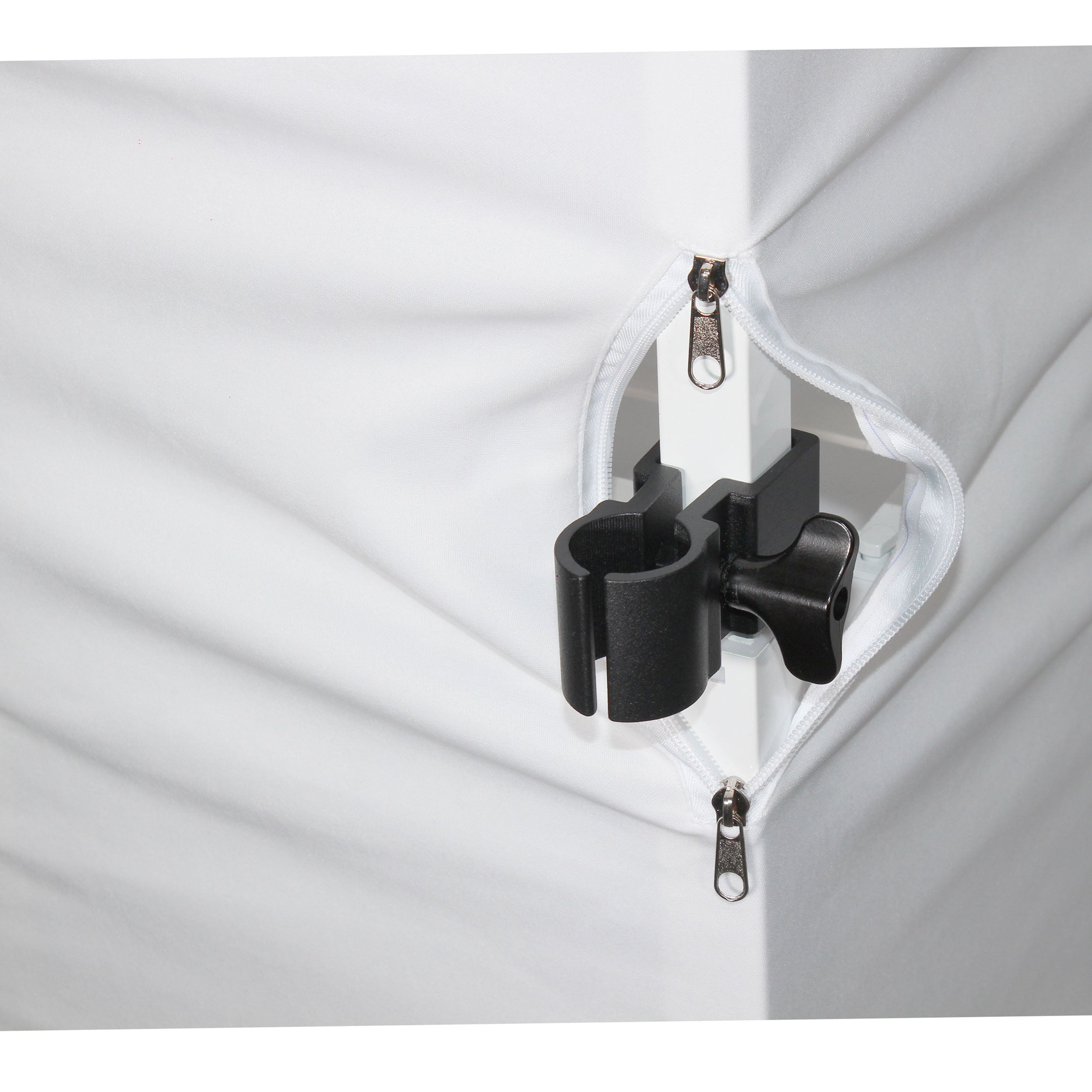 Flex Totem TV - 3ft to 6ft Height Adjustable Totem Stand Incl. TV Mount, Foldable Base Plate and Speaker Stud