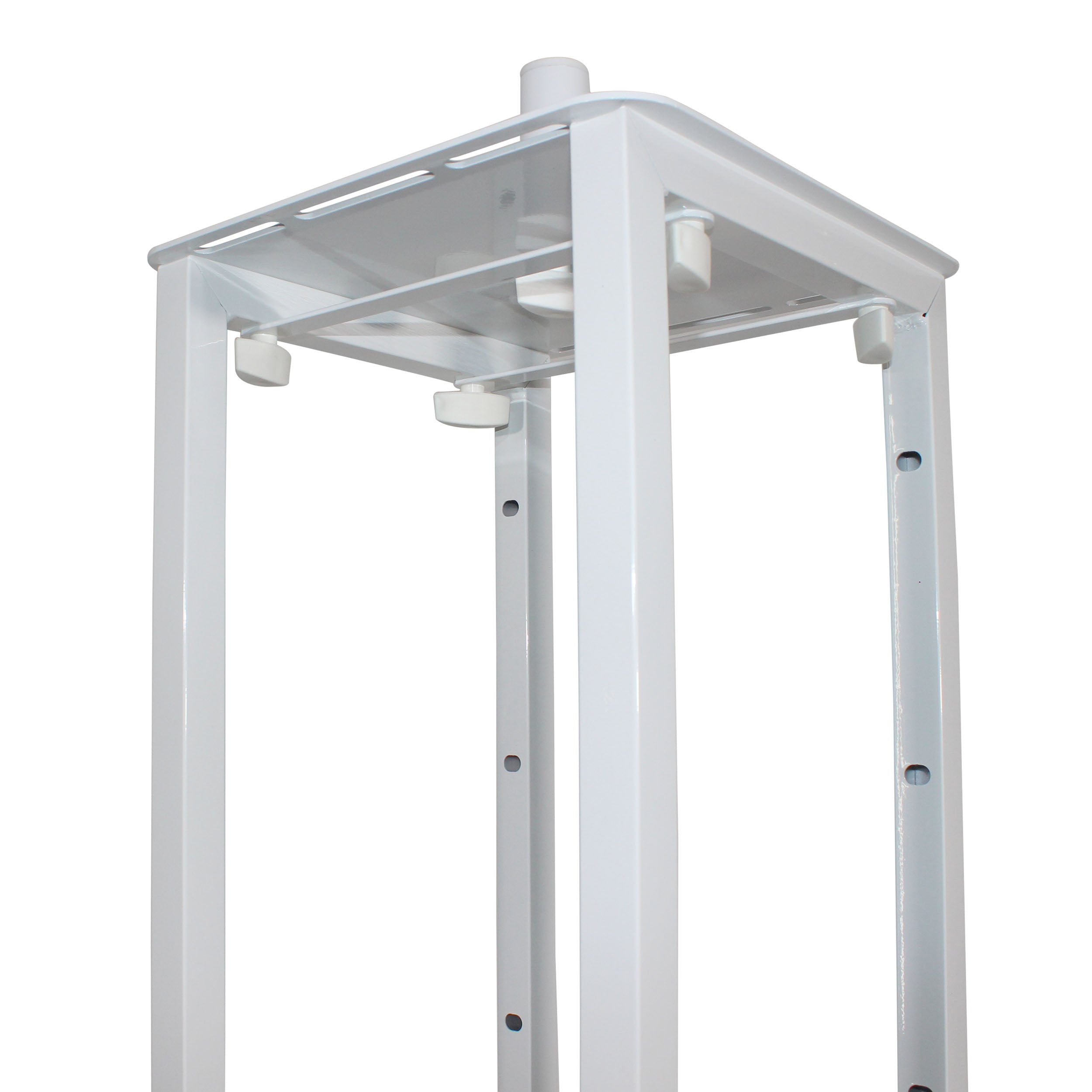 Flex Totem TV - 3ft to 6ft Height Adjustable Totem Stand Incl. TV Mount, Foldable Base Plate and Speaker Stud