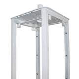 Flex Totem TV - 3ft to 6ft Height Adjustable Totem Stand Incl. TV Mount, Foldable Base Plate and Speaker Stud