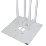 Flex Totem TV - 3ft to 6ft Height Adjustable Totem Stand Incl. TV Mount, Foldable Base Plate and Speaker Stud