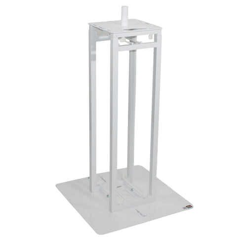 Flex Totem TV - 3ft to 6ft Height Adjustable Totem Stand Incl. TV Mount, Foldable Base Plate and Speaker Stud