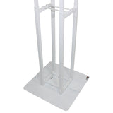 Flex Totem TV - 3ft to 6ft Height Adjustable Totem Stand Incl. TV Mount, Foldable Base Plate and Speaker Stud