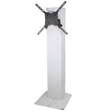 Flex Totem TV - 3ft to 6ft Height Adjustable Totem Stand Incl. TV Mount, Foldable Base Plate and Speaker Stud