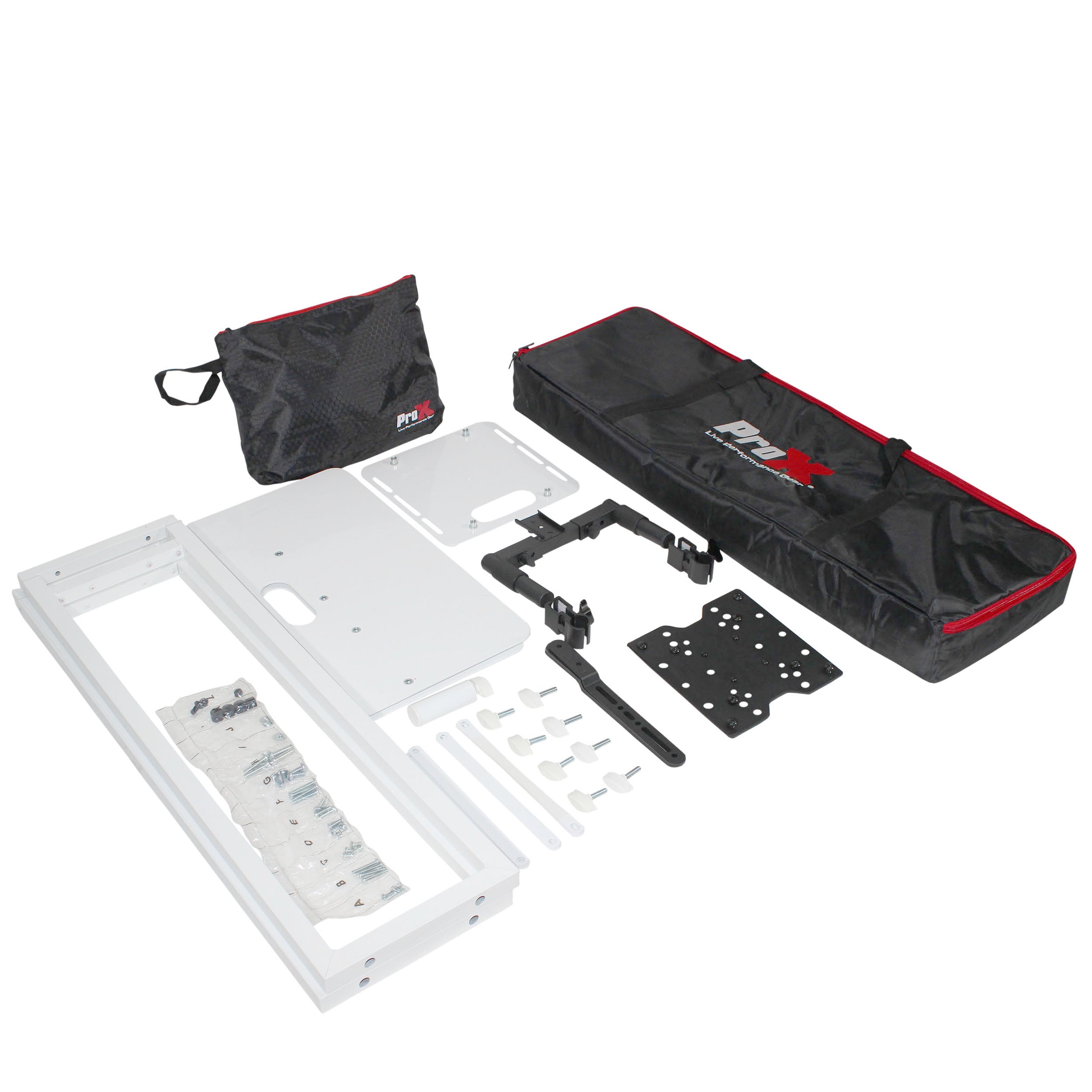 Flex Totem TV - 3ft to 6ft Height Adjustable Totem Stand Incl. TV Mount, Foldable Base Plate and Speaker Stud