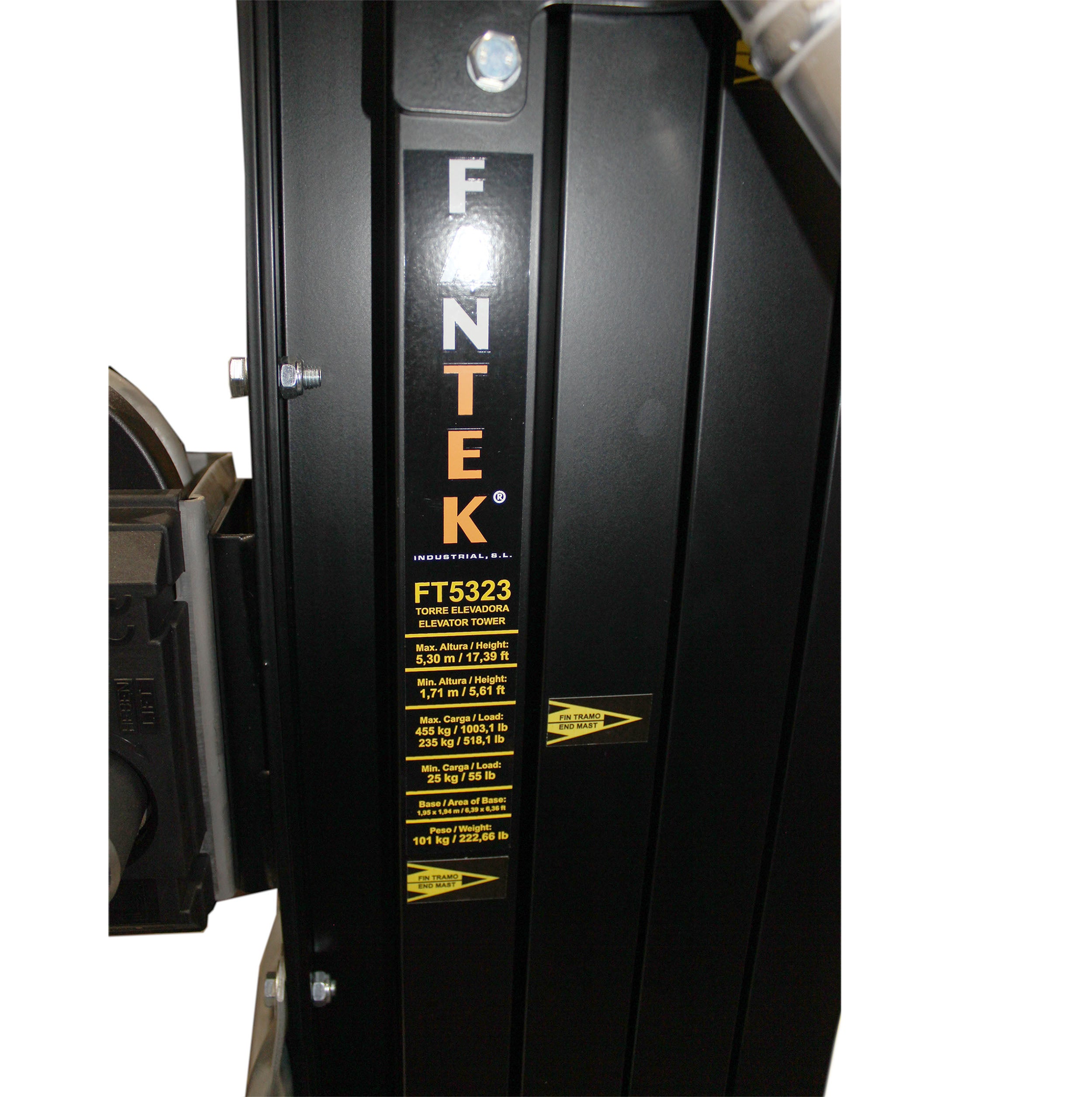 FANTEK Spain Compact Front Loading Lifting Line Array Systems Tower 518 lbs Cap Max Height 16 ft Incl Line Array Adapter