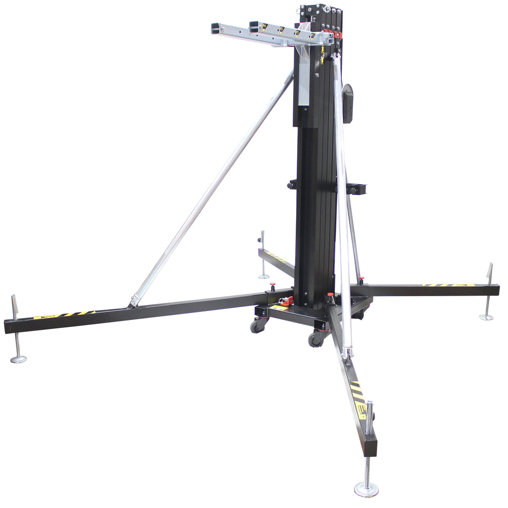 FANTEK Spain Compact Front Loading Lifting Line Array Systems Tower 518 lbs Cap Max Height 16 ft Incl Line Array Adapter