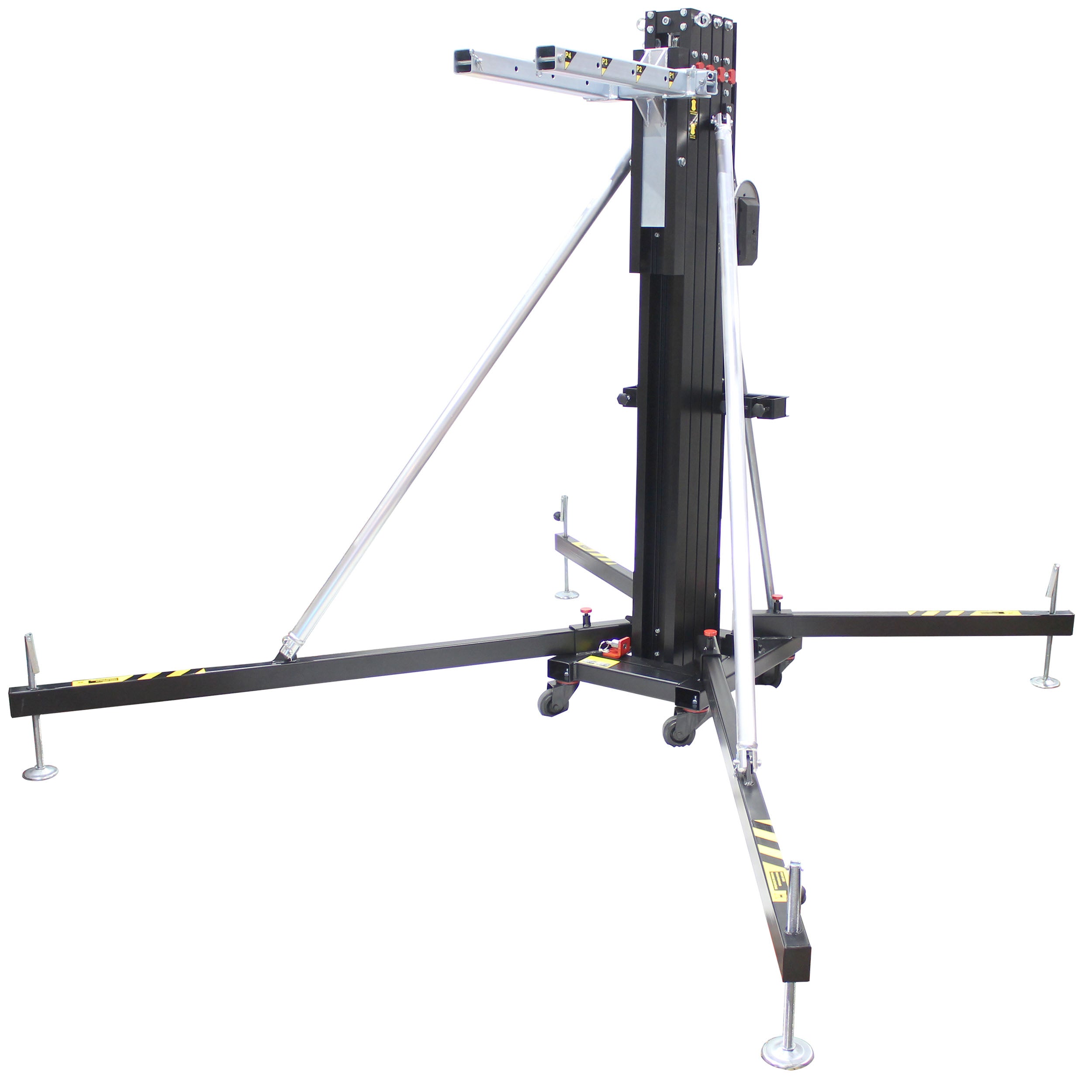 FANTEK Spain Compact Front Loading Lifting Line Array Systems Tower 518 lbs Cap Max Height 16 ft Incl Line Array Adapter
