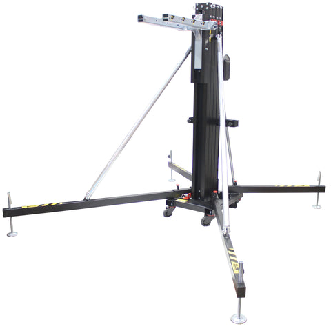 FANTEK Spain Compact Front Loading Lifting Line Array Systems Tower 518 lbs Cap Max Height 16 ft Incl Line Array Adapter
