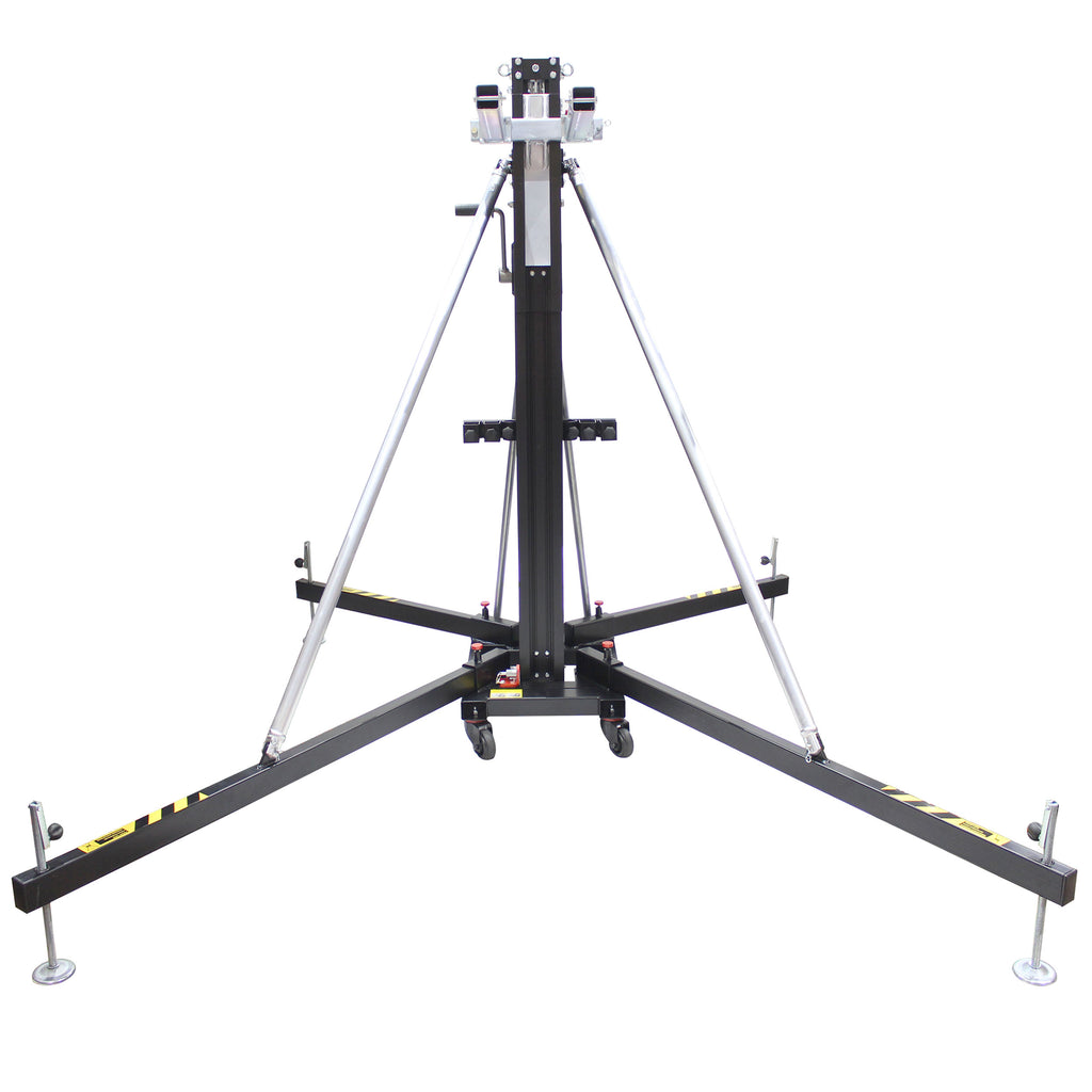 FANTEK Spain Compact Front Loading Lifting Line Array Systems Tower 518 lbs Cap Max Height 16 ft Incl Line Array Adapter