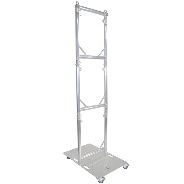 Truss Modular 3X Rapid U Grid Trio Package for Lighting - Moving Heads W-Rolling Aluminum Baseplate