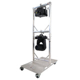 Truss Modular 2X Rapid U Grid Dual Package for Lighting - Moving Heads W-Rolling Aluminum Baseplate