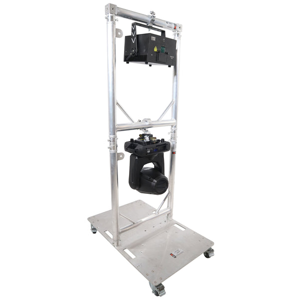 Truss Modular 2X Rapid U Grid Dual Package for Lighting - Moving Heads W-Rolling Aluminum Baseplate