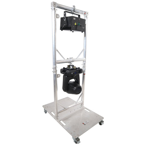 Truss Modular 2X Rapid U Grid Dual Package for Lighting - Moving Heads W-Rolling Aluminum Baseplate