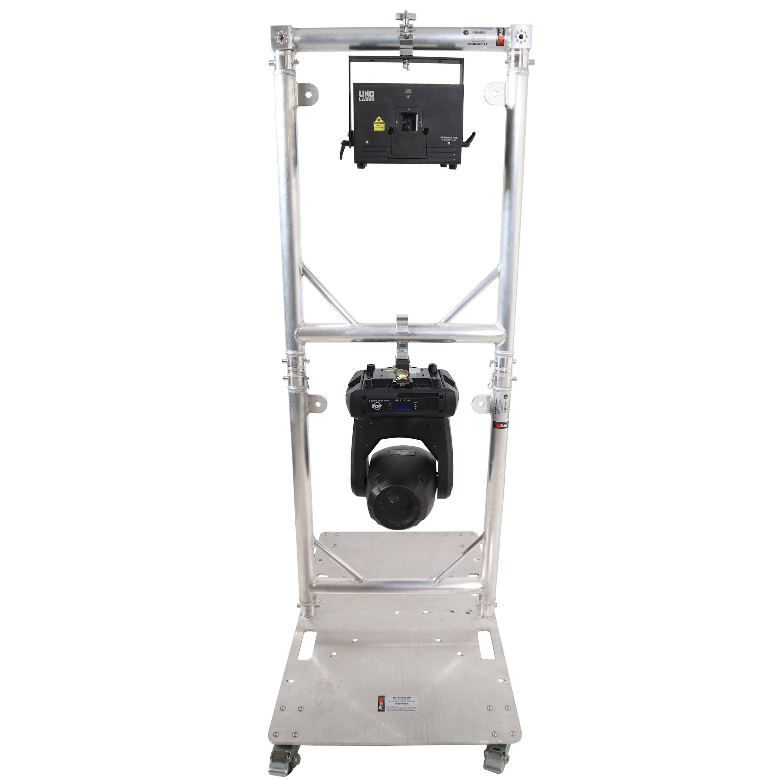 Truss Modular 2X Rapid U Grid Dual Package for Lighting - Moving Heads W-Rolling Aluminum Baseplate