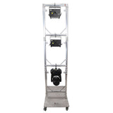 Truss Modular 3X Rapid U Grid Trio Package for Lighting - Moving Heads W-Rolling Aluminum Baseplate