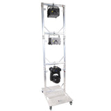 Truss Modular 3X Rapid U Grid Trio Package for Lighting - Moving Heads W-Rolling Aluminum Baseplate