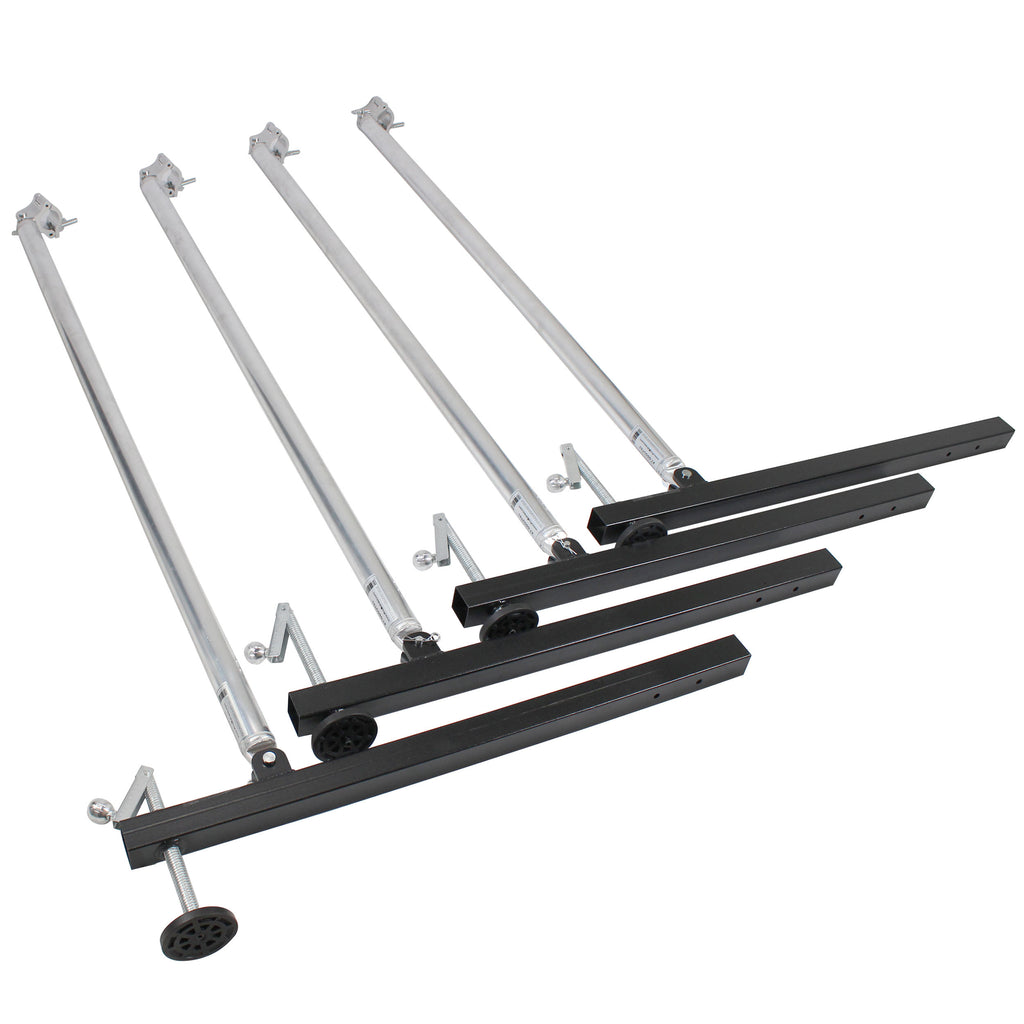 Ground Support & Leg Stabilizer Package Includes Rolling Base 4x Outrigger Leg Braces