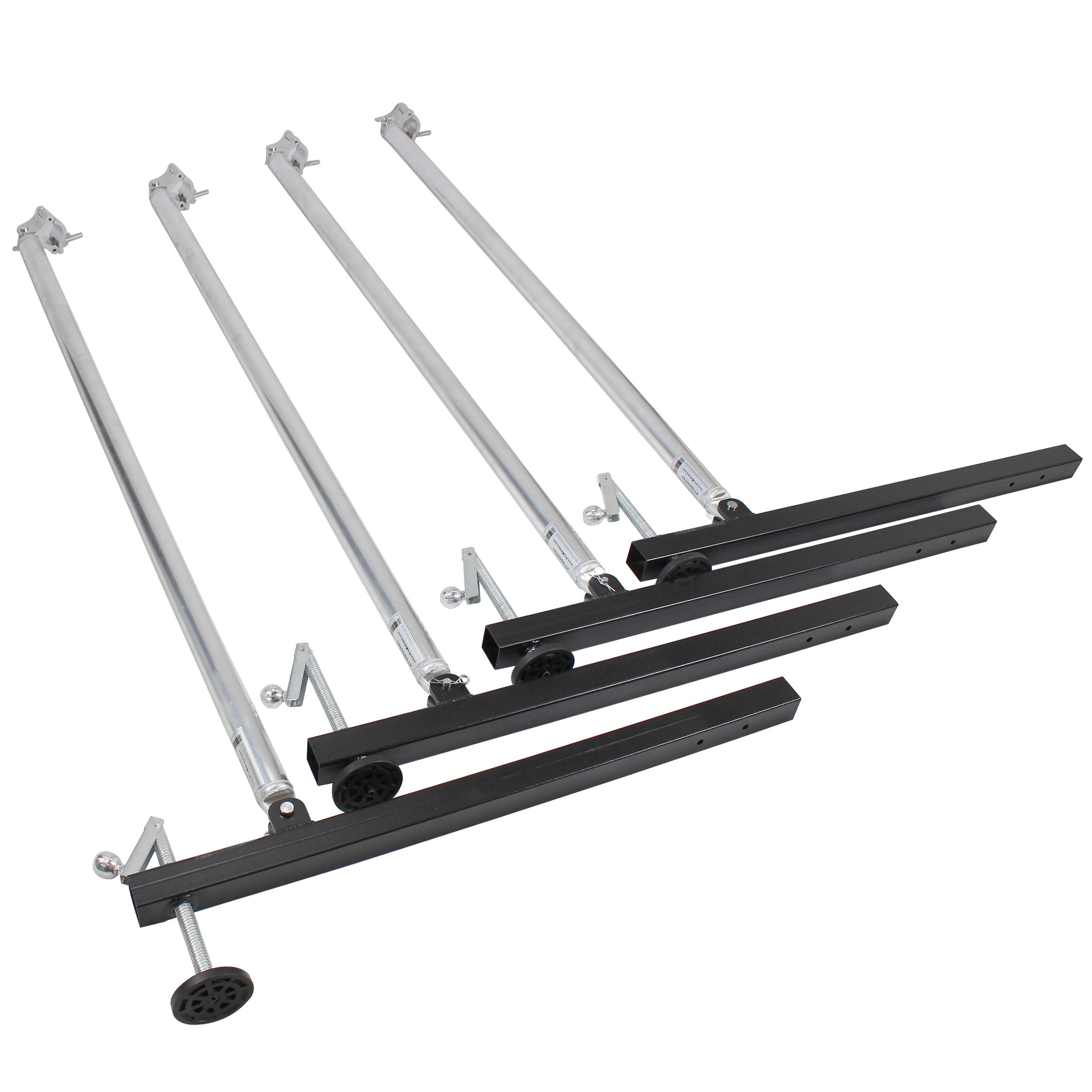 Ground Support & Leg Stabilizer Package Includes Rolling Base 4x Outrigger Leg Braces