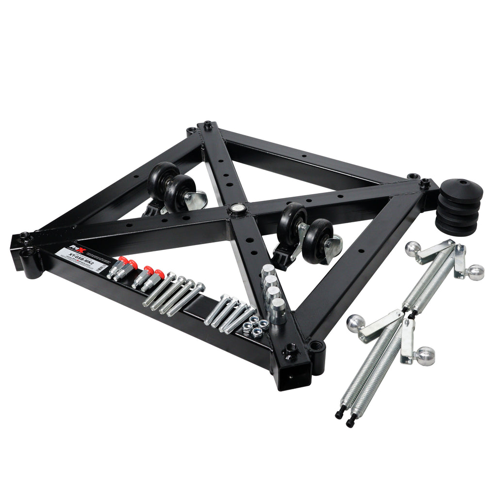 Universal Vertical Tower Truss Ground Support Base on Wheels with Leveling Jacks for F34, F44 and 12" Bolt truss