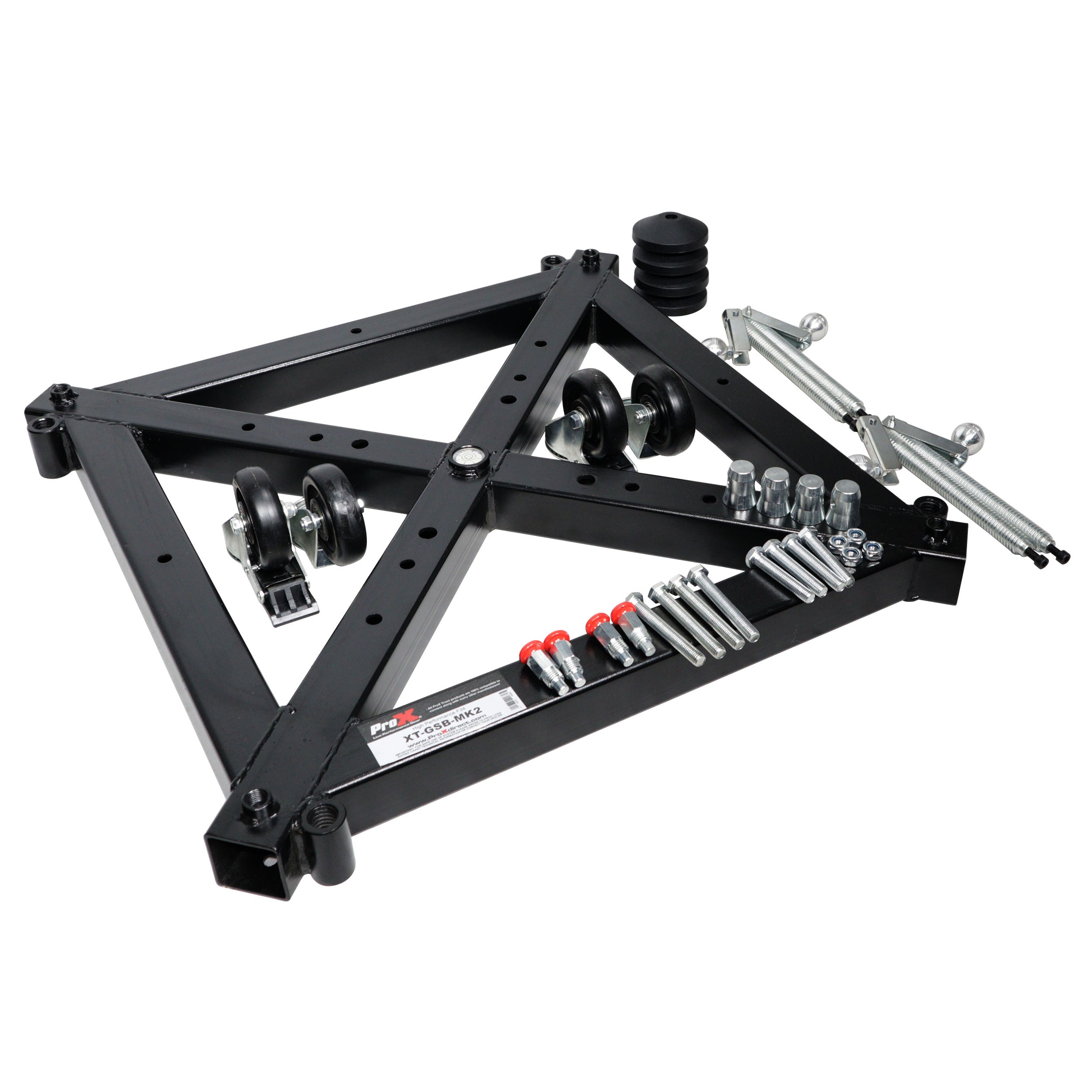 Universal Vertical Tower Truss Ground Support Base on Wheels with Leveling Jacks for F34, F44 and 12" Bolt truss