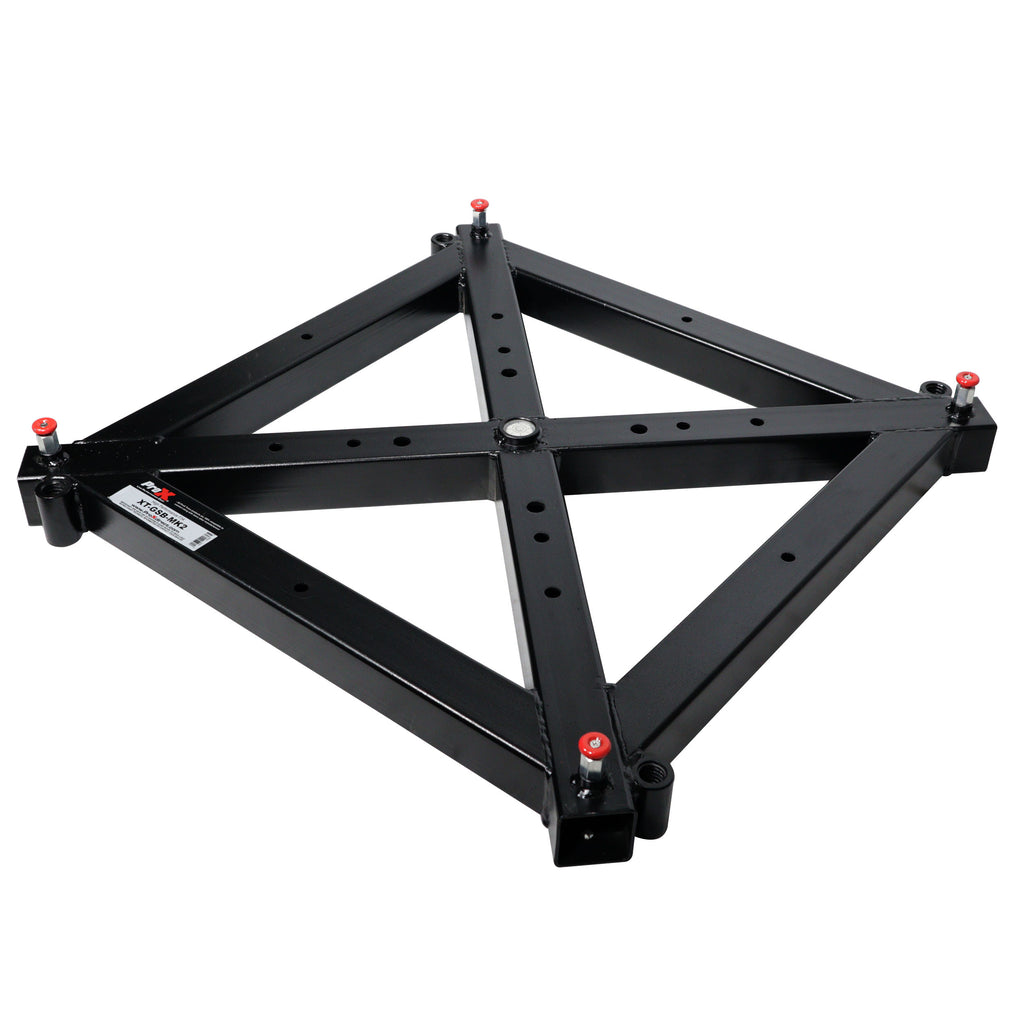 Universal Vertical Tower Truss Ground Support Base on Wheels with Leveling Jacks for F34, F44 and 12" Bolt truss