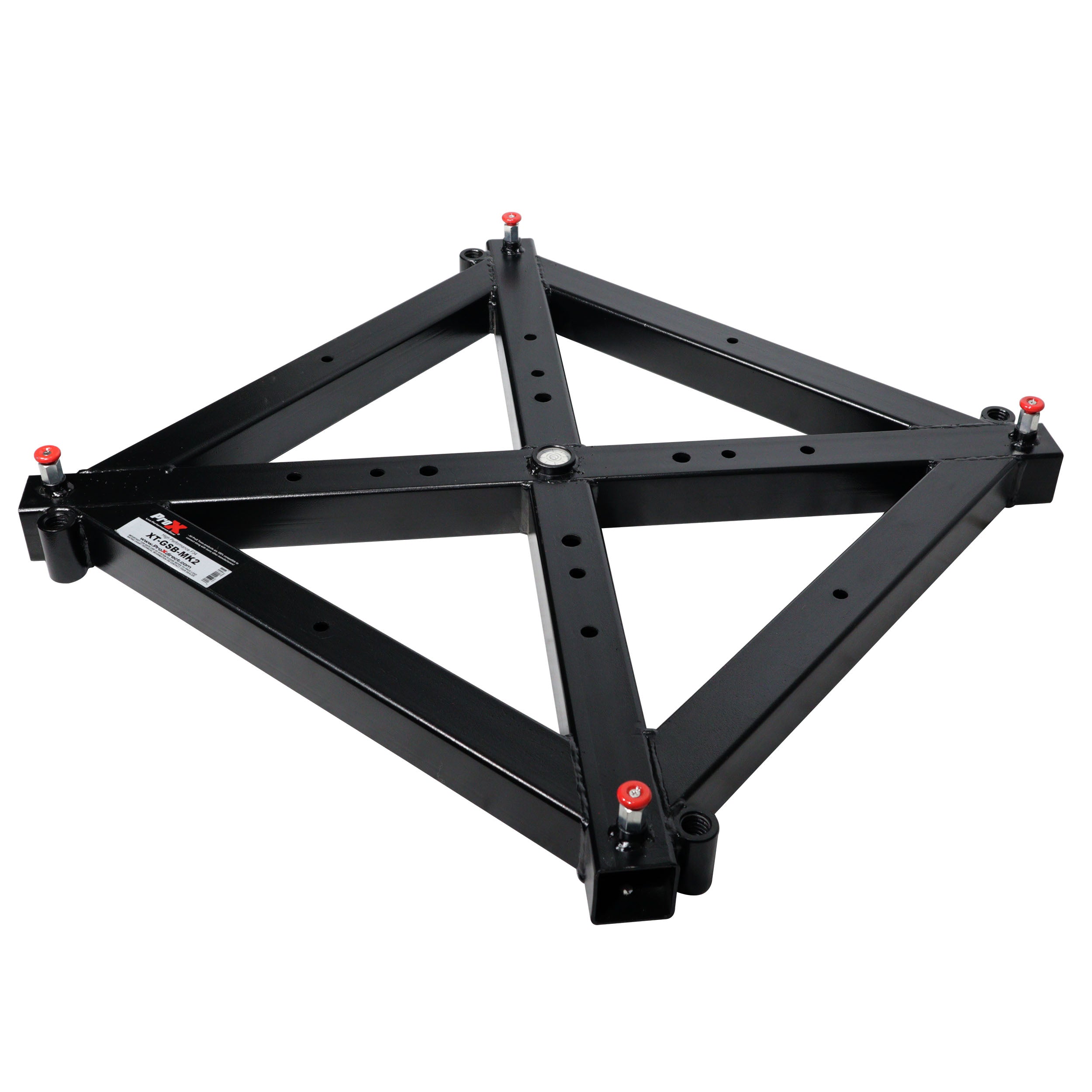 Universal Vertical Tower Truss Ground Support Base on Wheels with Leveling Jacks for F34, F44 and 12" Bolt truss