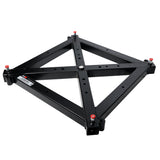 Universal Vertical Tower Truss Ground Support Base on Wheels with Leveling Jacks for F34, F44 and 12" Bolt truss