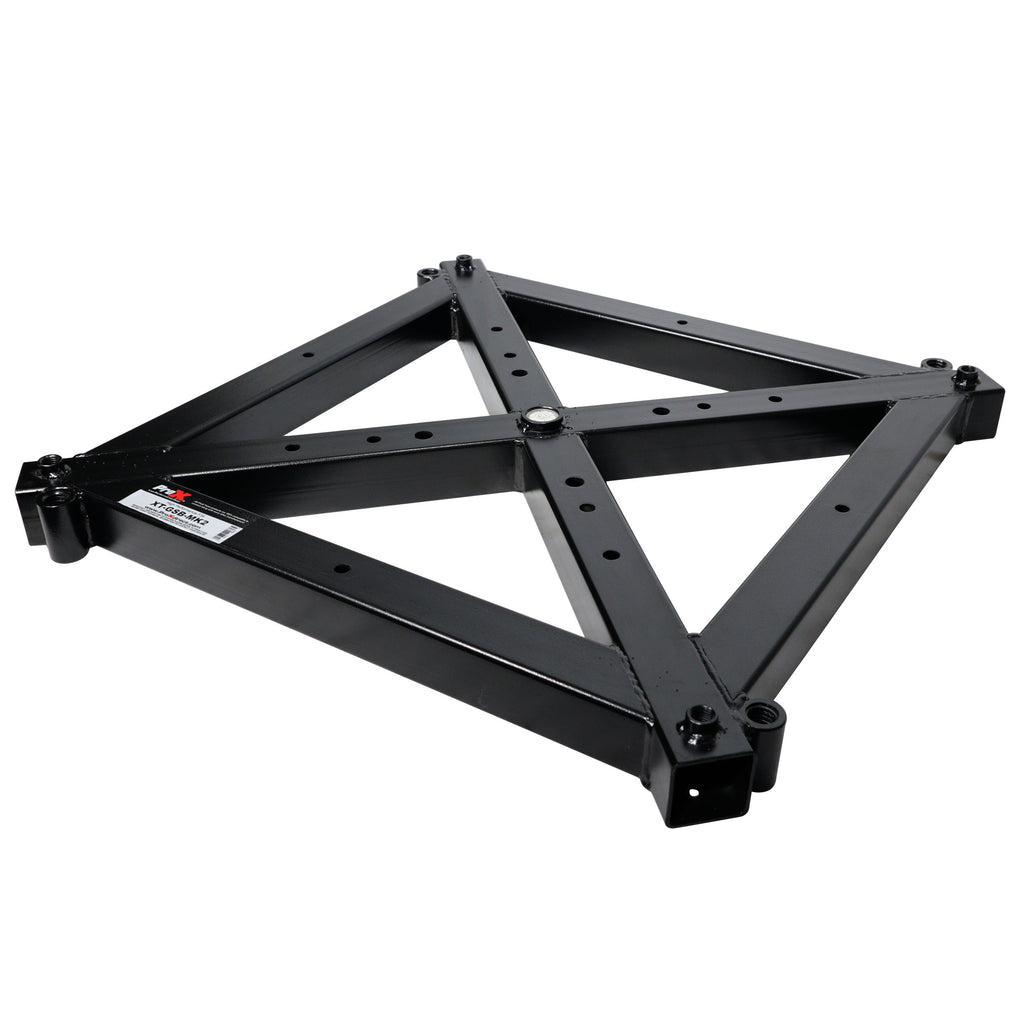 Universal Vertical Tower Truss Ground Support Base on Wheels with Leveling Jacks for F34, F44 and 12" Bolt truss