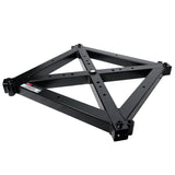 Universal Vertical Tower Truss Ground Support Base on Wheels with Leveling Jacks for F34, F44 and 12" Bolt truss